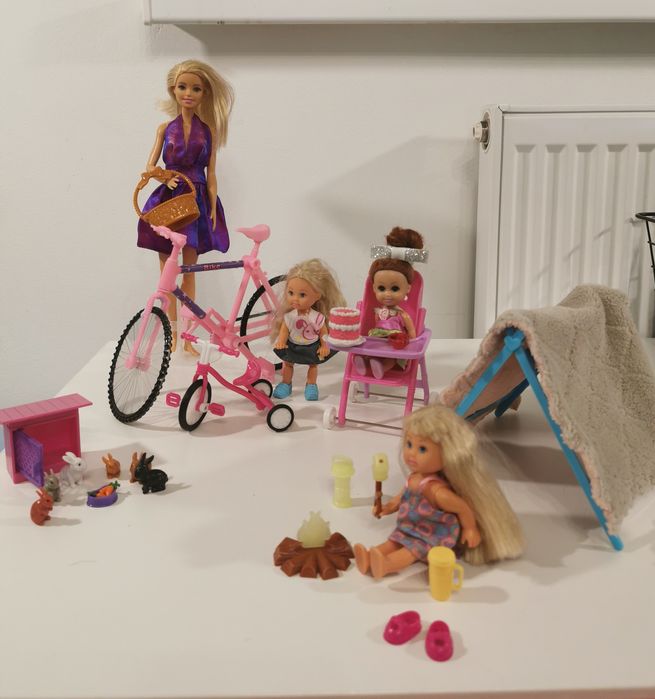 Barbie + dzieci + akcesoria