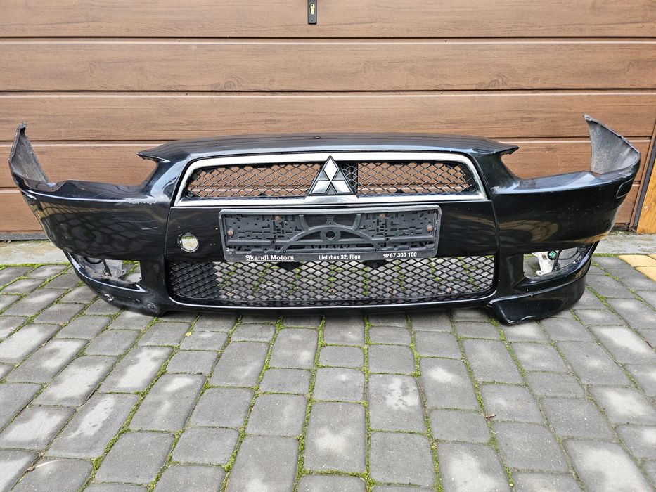 mitsubishi lancer viii x sedan zderzak przód przedni xenon spryskiwacze