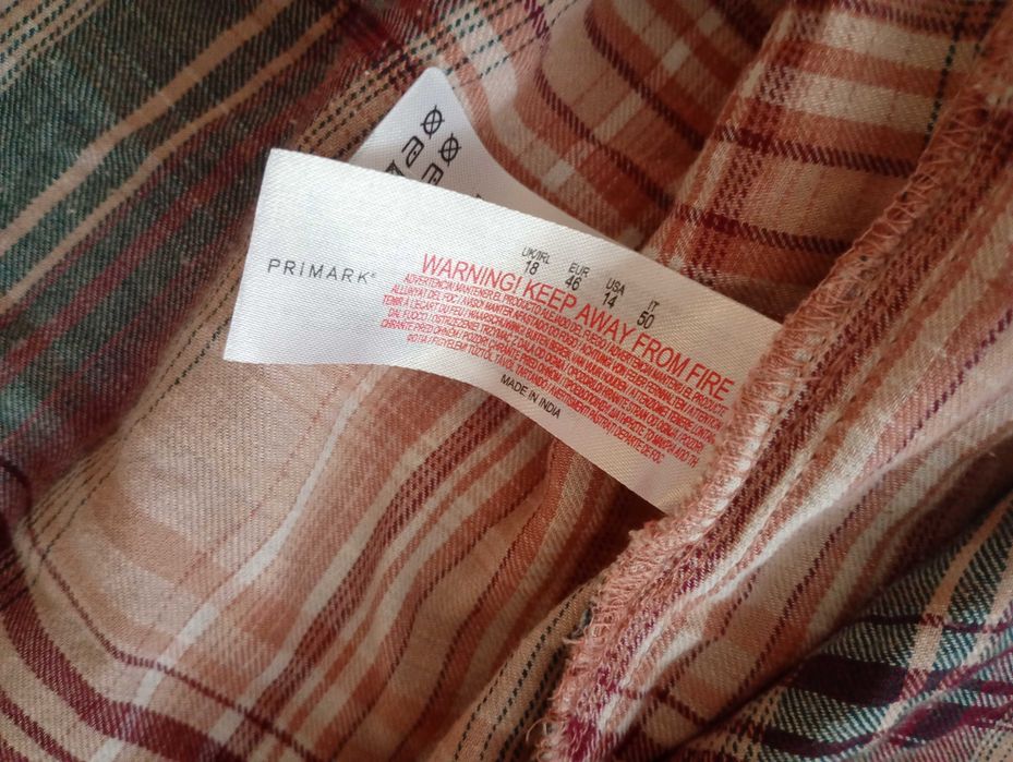 Koszula w kratę Primark rozmiar 46