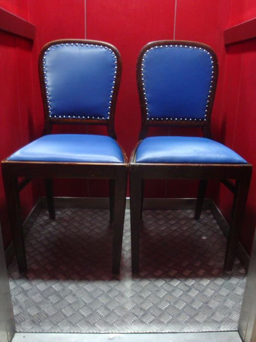 Cadeiras de navio "Quanza" da Comp. Nacional de Navegação - de 1929