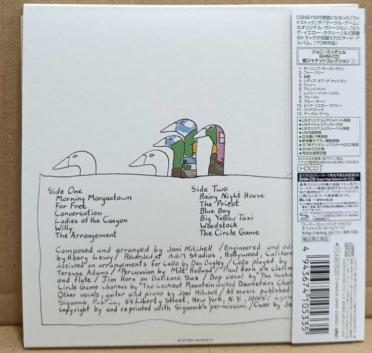 Joni Mitchell ‎– Ladies Of The Canyon Cd Edição Japonesa