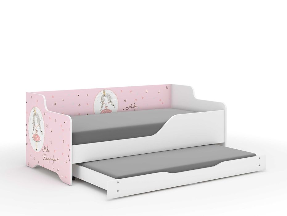 Łóżko dziecięce LILU 160x80 PODWÓJNE z funkcją spania+materace GRATIS!