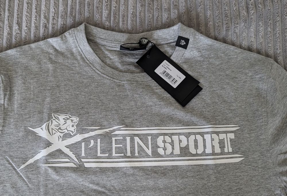 Szary t-shirt XXL Philipp Plein