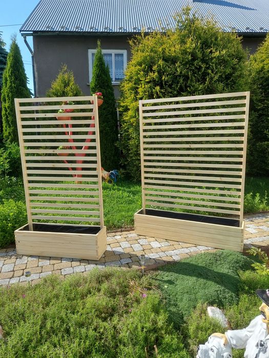 Donice ogrodowe drewniane pergole