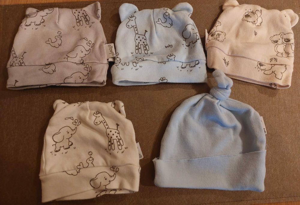 Ubranka 35 szt rozm. 50 dla wcześniaka chłopca, wyprawka + GRATIS