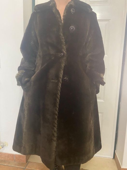 Casaco comprido vison