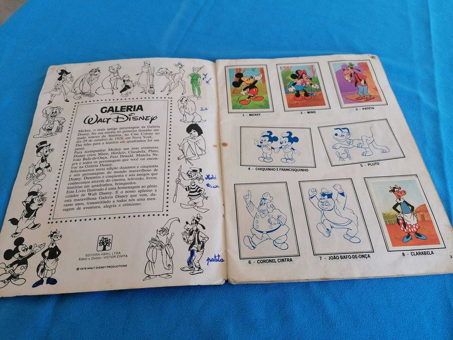 Caderneta Disney 1976 - Incompleta