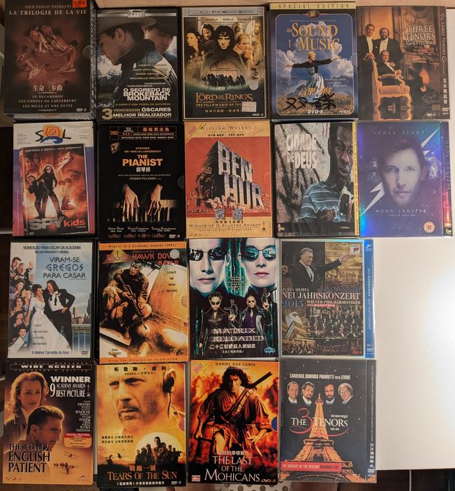 150 DVDs, like new, €5 each.64729615737986122