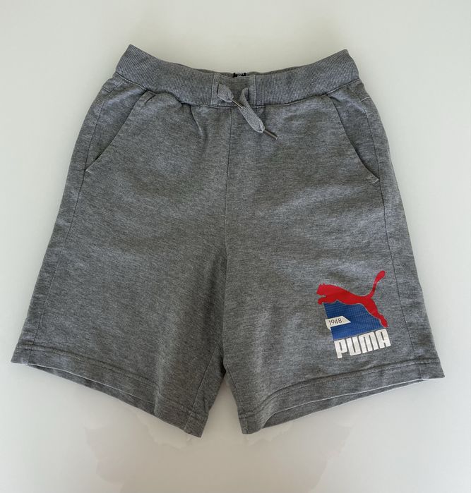 Calções desportivos puma cinza 12 anos rapaz