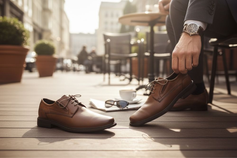 Polbuty meskie skorzane Bugatti rozmiar 46