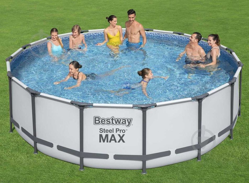 Басейн каркасний Bestway Steel Pro MAX 488 х 122 см НОВИЙ