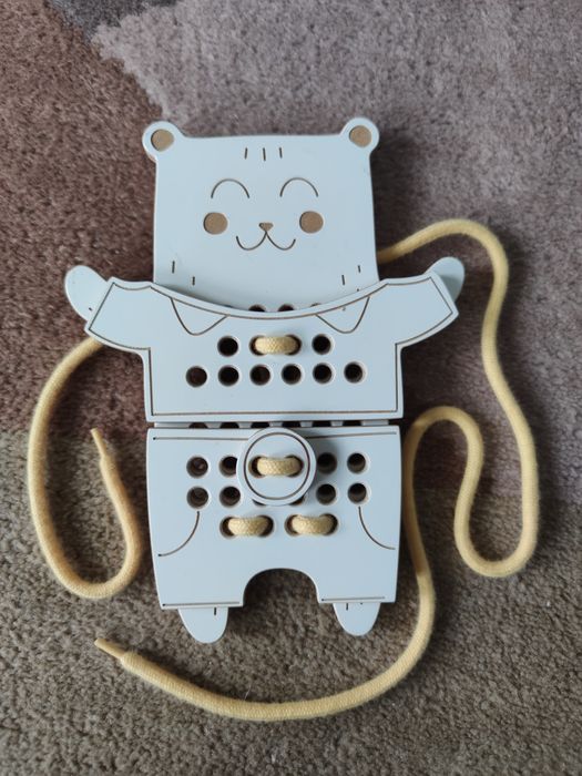 Przeplatanka drewniana - początki szycia