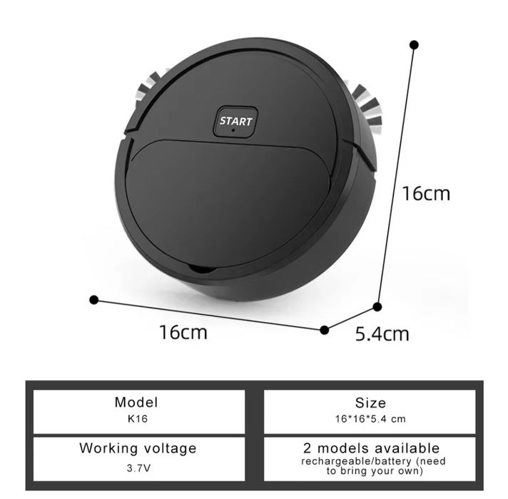 Mini Aspirador robot novo