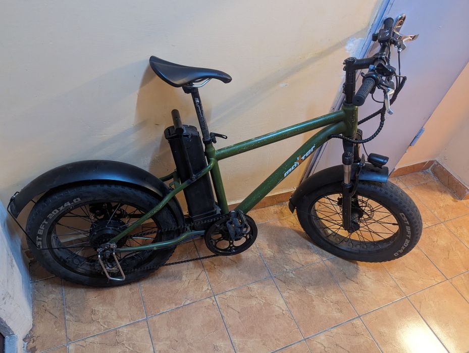 Електрофетбайк електровелосипед  посилена батарея 19,2 Аг (60-75 км)