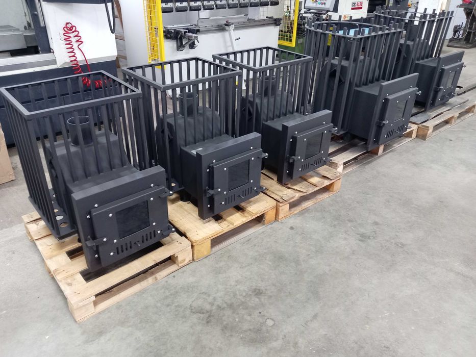 Piec tunelowy do sauny opalany drewnem, zewnętrzny 8-20m3