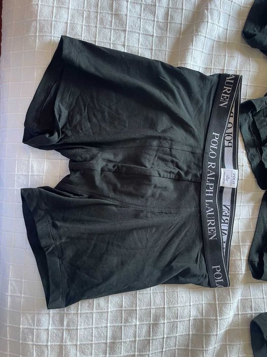 3 pares de boxers pretos ralph lauren XL novos