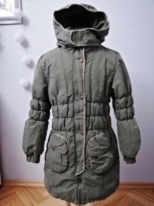 YIGGA - Fajna Dziewczęca Kurtka, Parka Ocieplana Puchowa 134