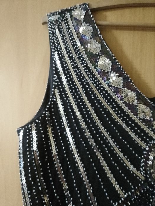 Vestido para a passagem do ano com lantejoulas