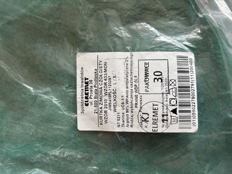 Kurtka zimowa czołgisty