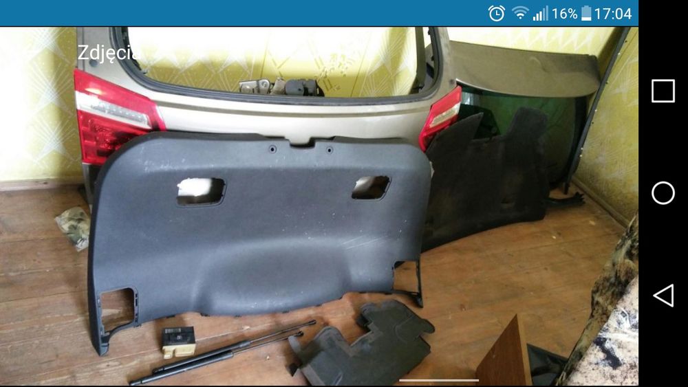 Citroen C4 picasso szyba  lampy