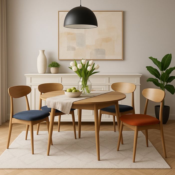 Zestaw Krzeseł Drewnianych 4 szt