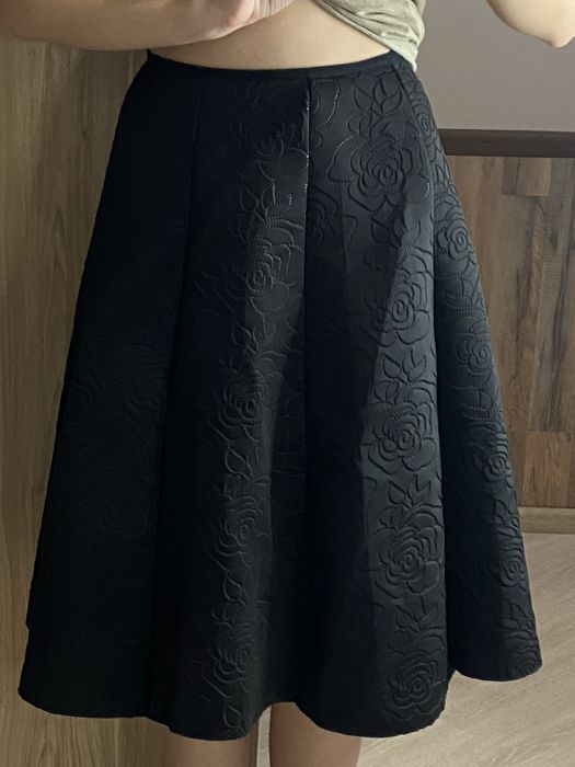 Спідниця максі, принт троянда.