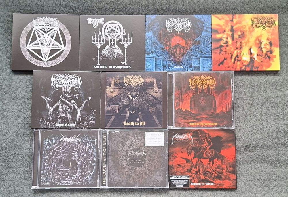 Black/death metal Necrophobic i Unanimated zestaw CD