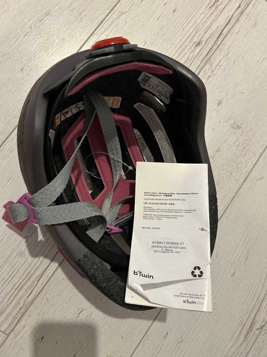 Kask rowerowy damski, B'Twin Btwin 7 WOMAN ST, nowy