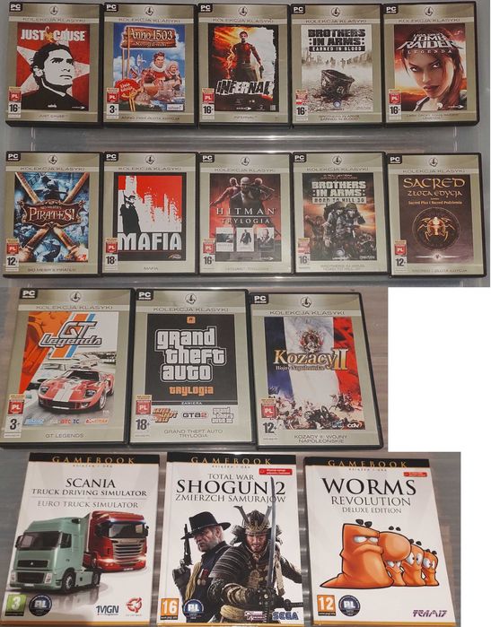 Gry PC - kolekcja, ponad 115 tytułów