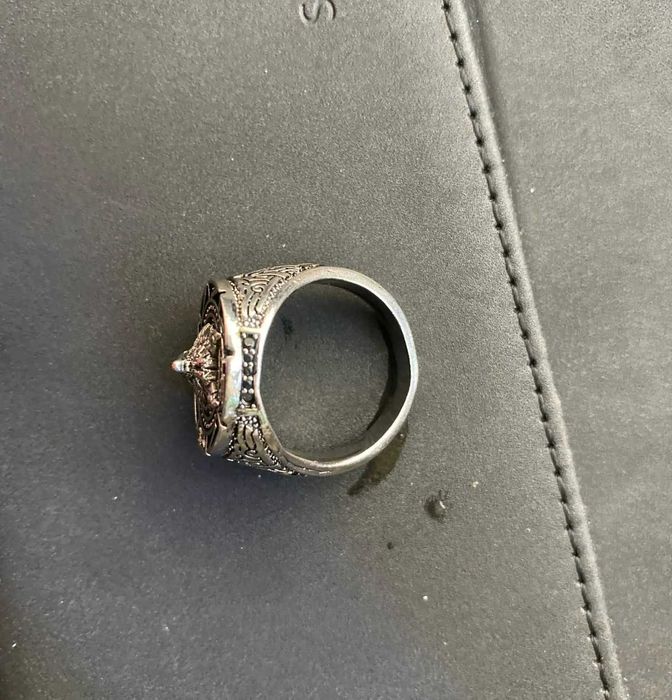 Мужское кольцо из тайского серебра 925 пробы, ретро волчья голова