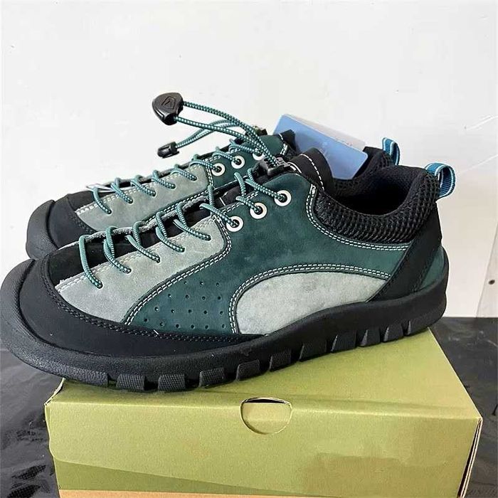 Trekkingowe sneakers wygodne skórzane do wędrówek outdoorowe