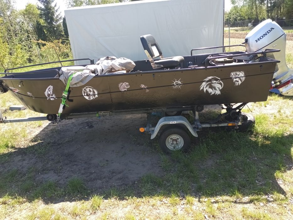 Łódka  wędkarską aluminiowa