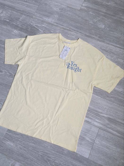 T-shirt koszulka bluzka cropp S nowa męska żółta