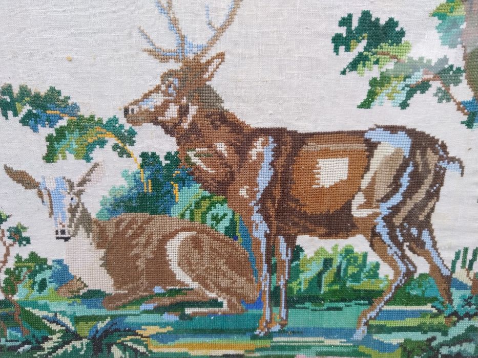 Картина вишита хрестиком на полотні, І пол. 20 століття