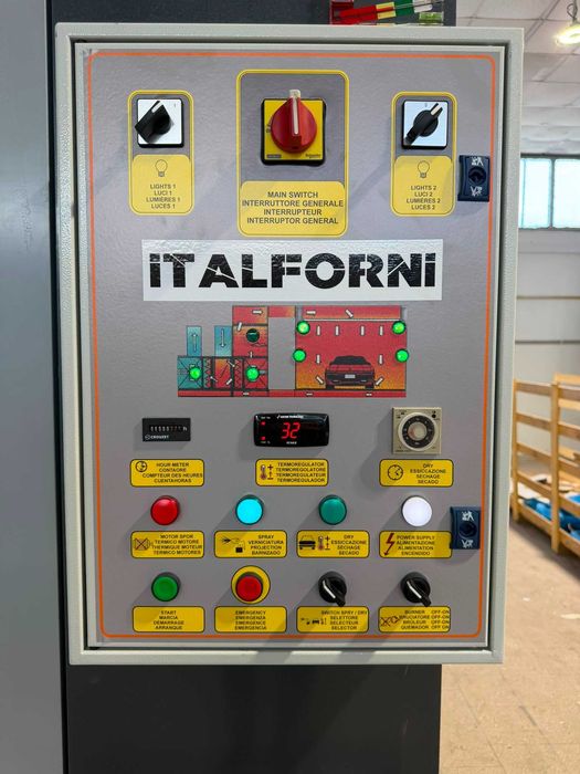 Kabina lakiernicza ITALFORNI - 24 000 m3/h - prosto od producenta z Włoch