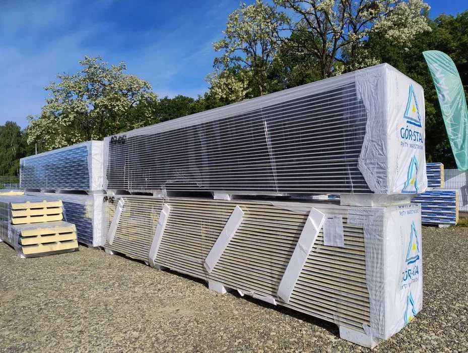 Płyty warstwowe Dachowe ścienne z wypełnieniem PIR bądź Wełną PROMOCJA