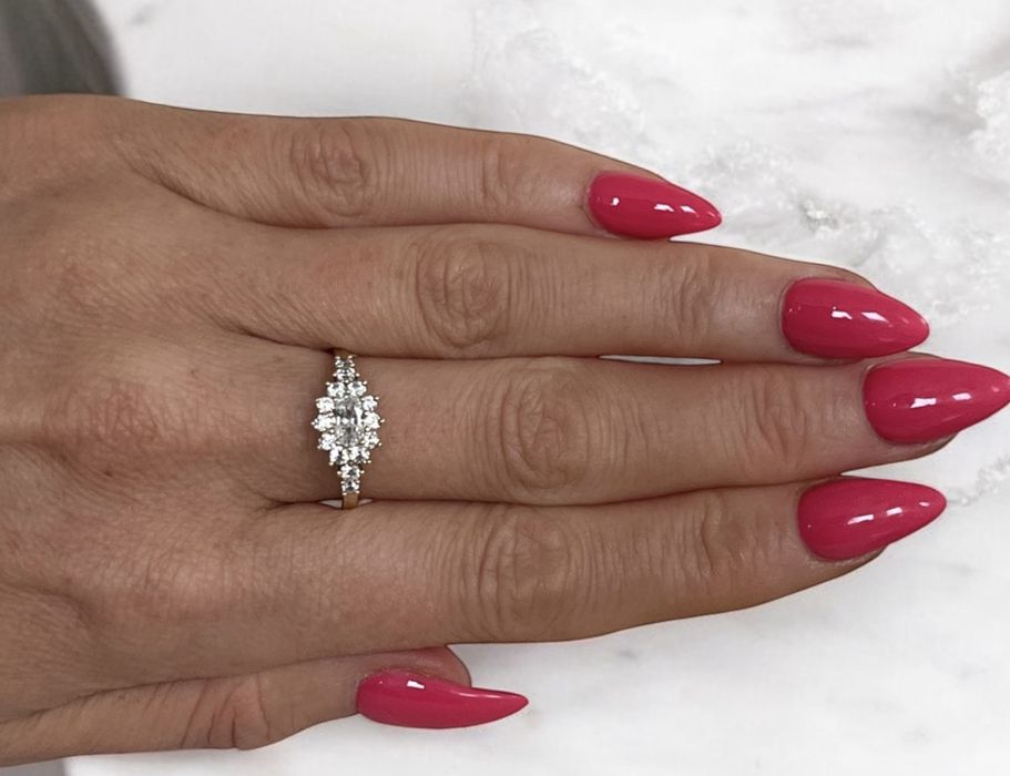 Zjawiskowy Złoty Pierścionek PR.333(8K)