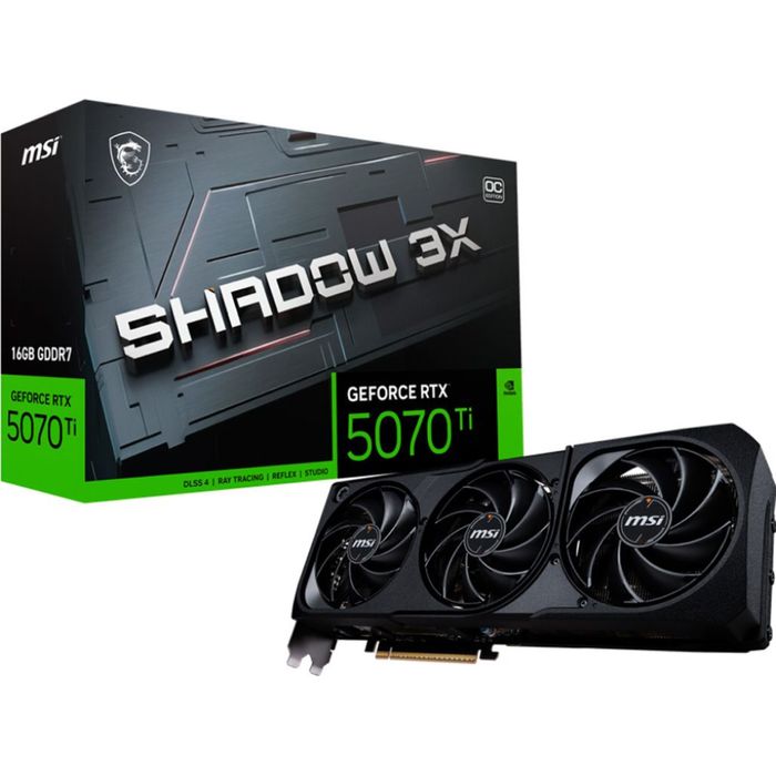 MSI GeForce RTX 5070 Ti 16G SHADOW 3X OC (G507T-16S3C)