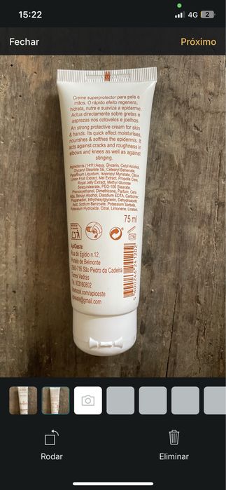 Creme de Mãos ApiOeste – Mel e Limão