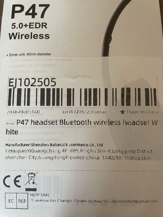 Bluetooth навушники Wireless