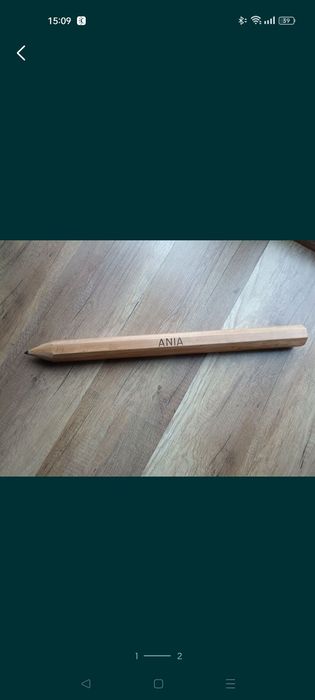 Duży ołówek z imieniem Ania