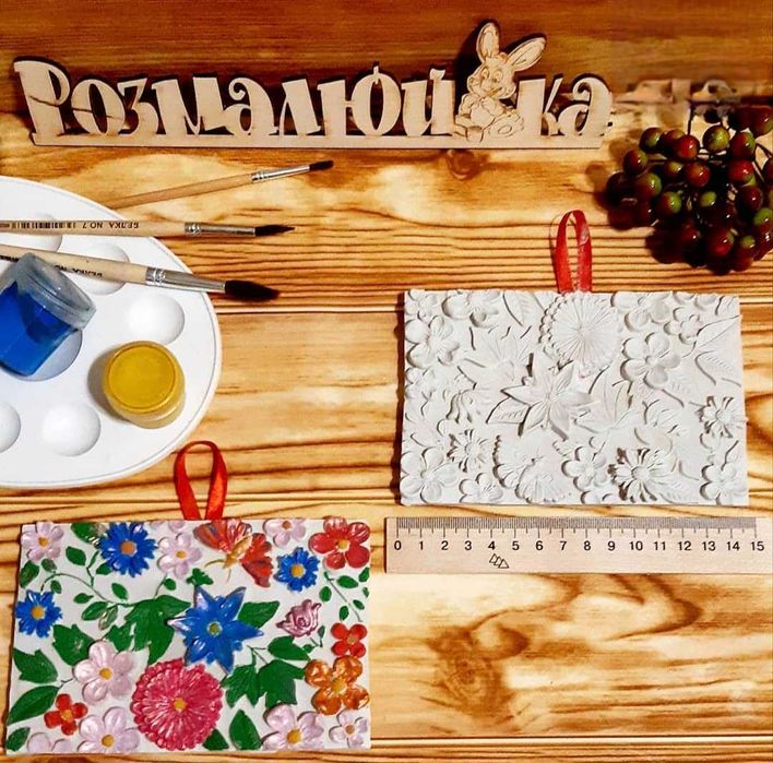 Гіпсові фігурки весняні квіти. Розмальовки з гіпсу. Тюльпан