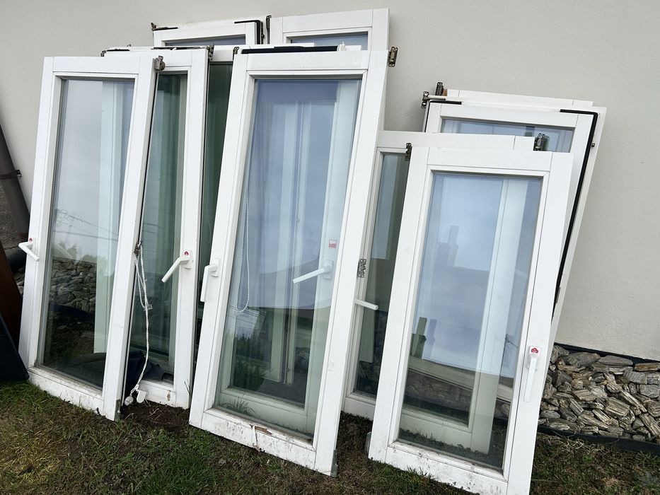 Skrzydla okien z demontazu drewniane, szklarnia