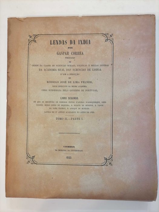 Lendas da Índia de Gaspar Correa