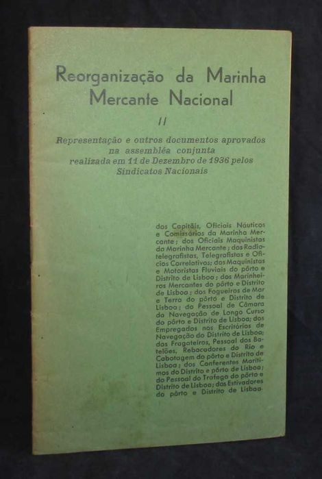 Book: Reorganization of the National Merchant Navy, 1937