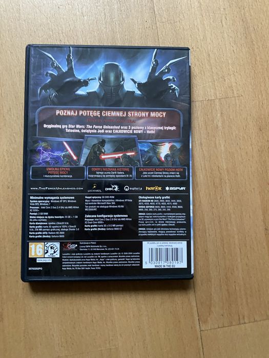 Star Wars The Force Unleashed Ultimate Sith Edition PC + Jedi Outcast