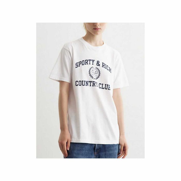 Футболка Sporty & Rich Varsity Crest T-Shirt White