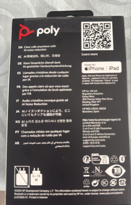 Poly auricular Bluetooth