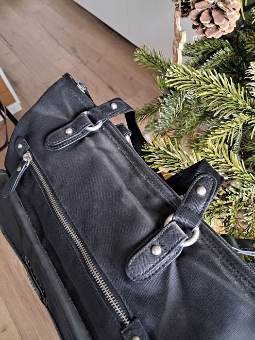 Czarna torebka materiałowa, Gabor