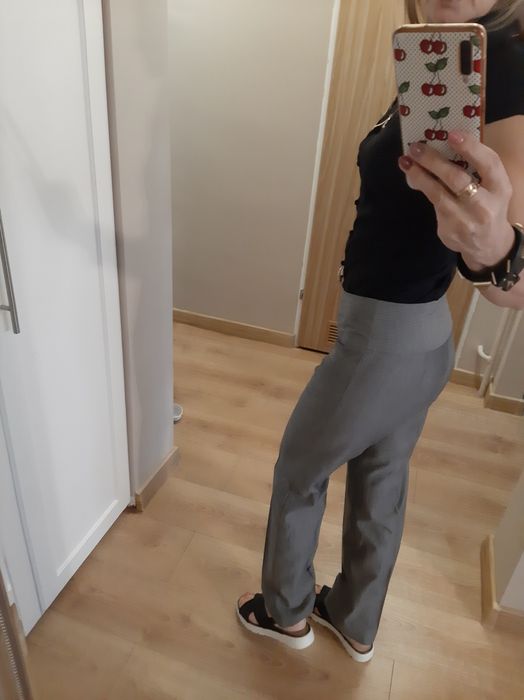 Sisley spodnie dzwony xs